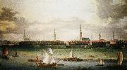 Anonymous painting Hamburg, one of the most important Hanseatic port wolfgang amadeus mozart